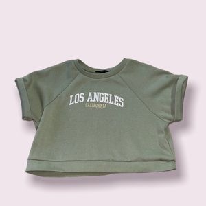 LA comfy sweater croptop